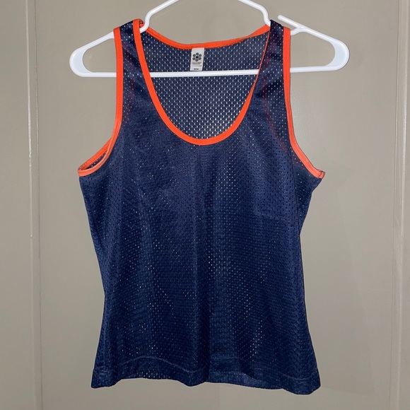 Navy Mesh Tank Top - Picture 1 of 4
